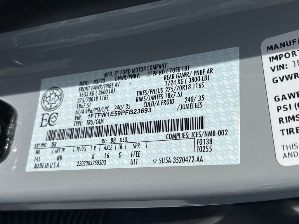 2023 Ford F-150 Tremor Blue Certified 4WD Near Milwaukee WI