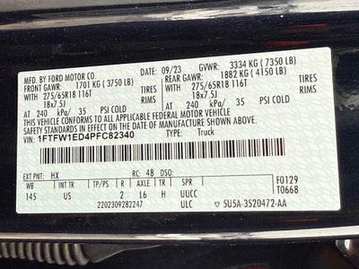 2023 Ford F-150 XLT Certified 4WD Near Milwaukee WI