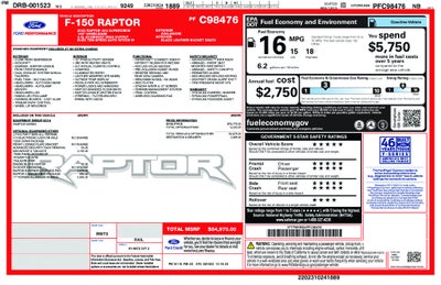2023 Ford F-150 Raptor FORD GOLD CERTIFIED