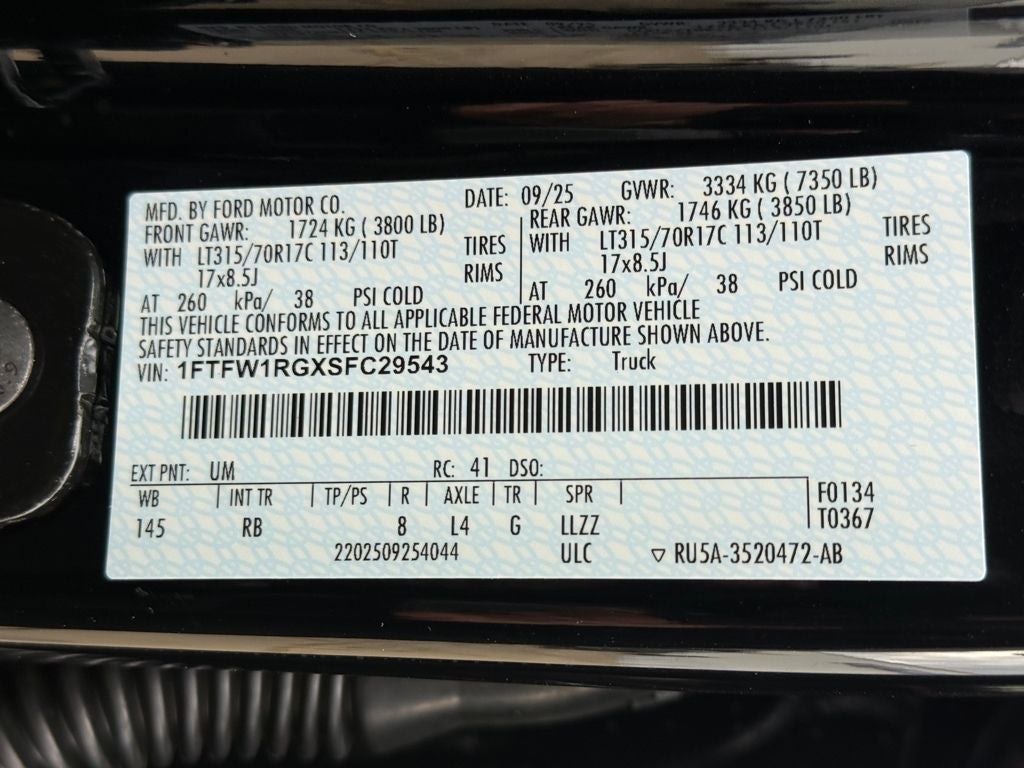 2025 Ford F-150 Raptor