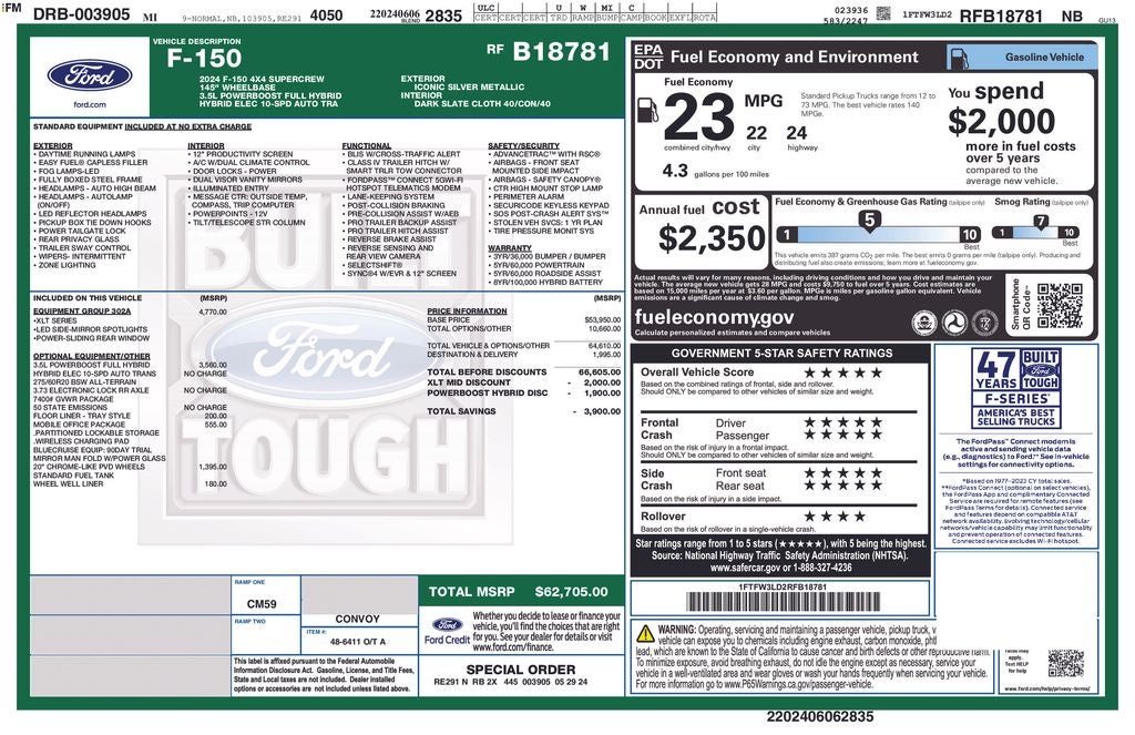 2024 Ford F-150 XLT Certified 4WD Near Milwaukee WI