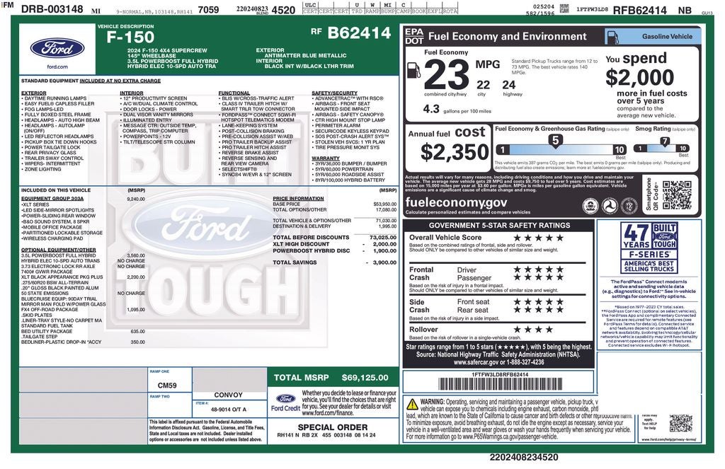 2024 Ford F-150 XLT FORD GOLD CERTIFIED