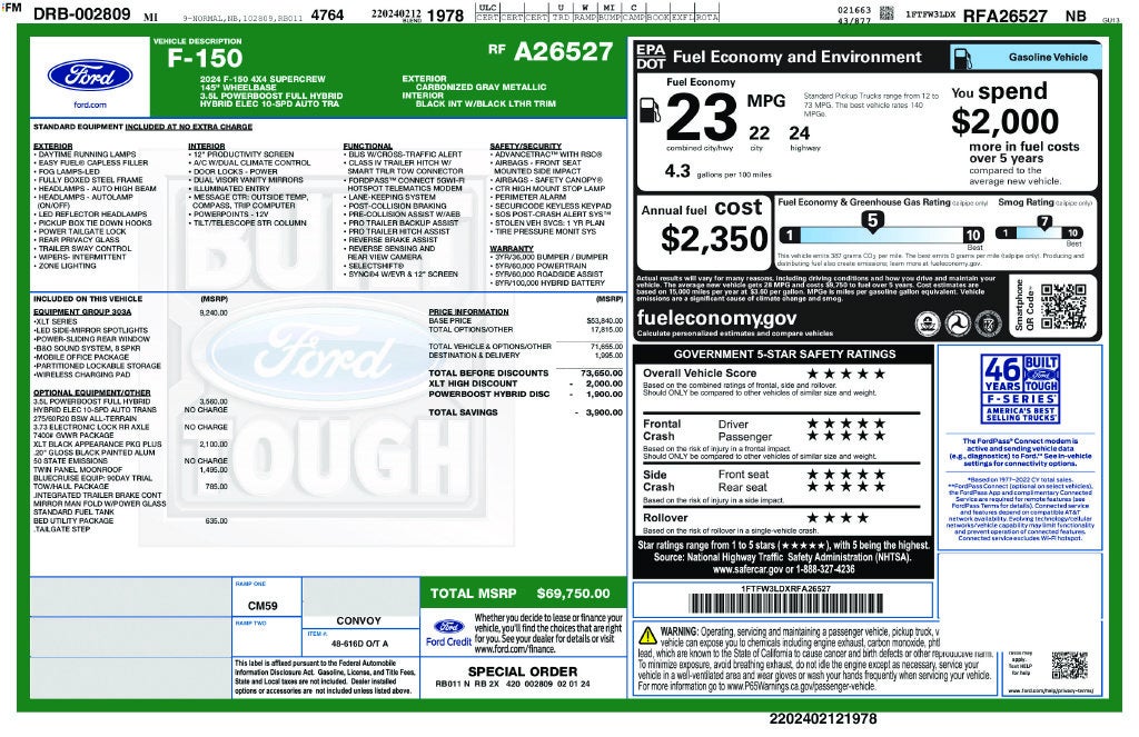 2024 Ford F-150 XLT FORD GOLD CERTIFIED