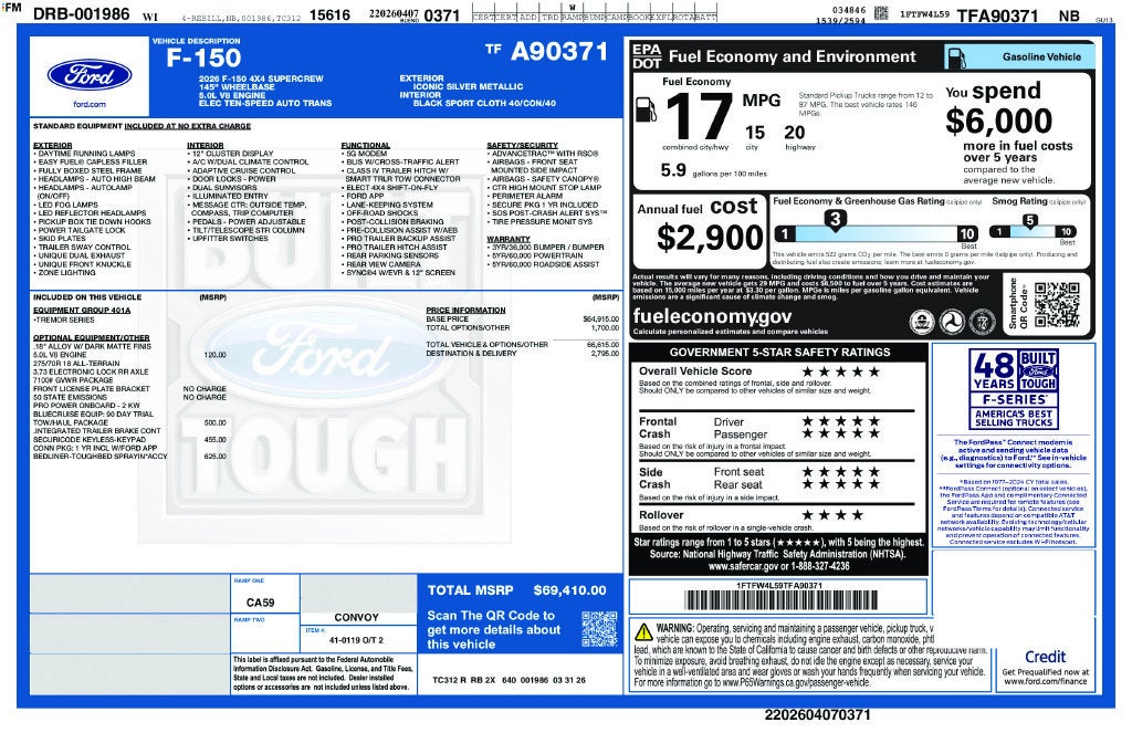 2026 Ford F-150 Tremor