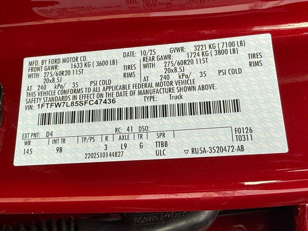 2025 Ford F-150 Platinum