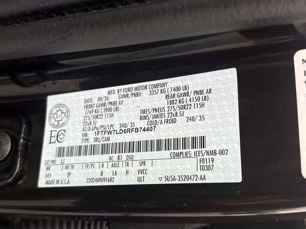 2024 Ford F-150 Platinum FORD GOLD CERTIFIED