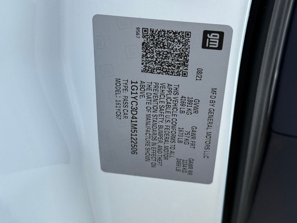 2021 Chevrolet Corvette Stingray 3LT