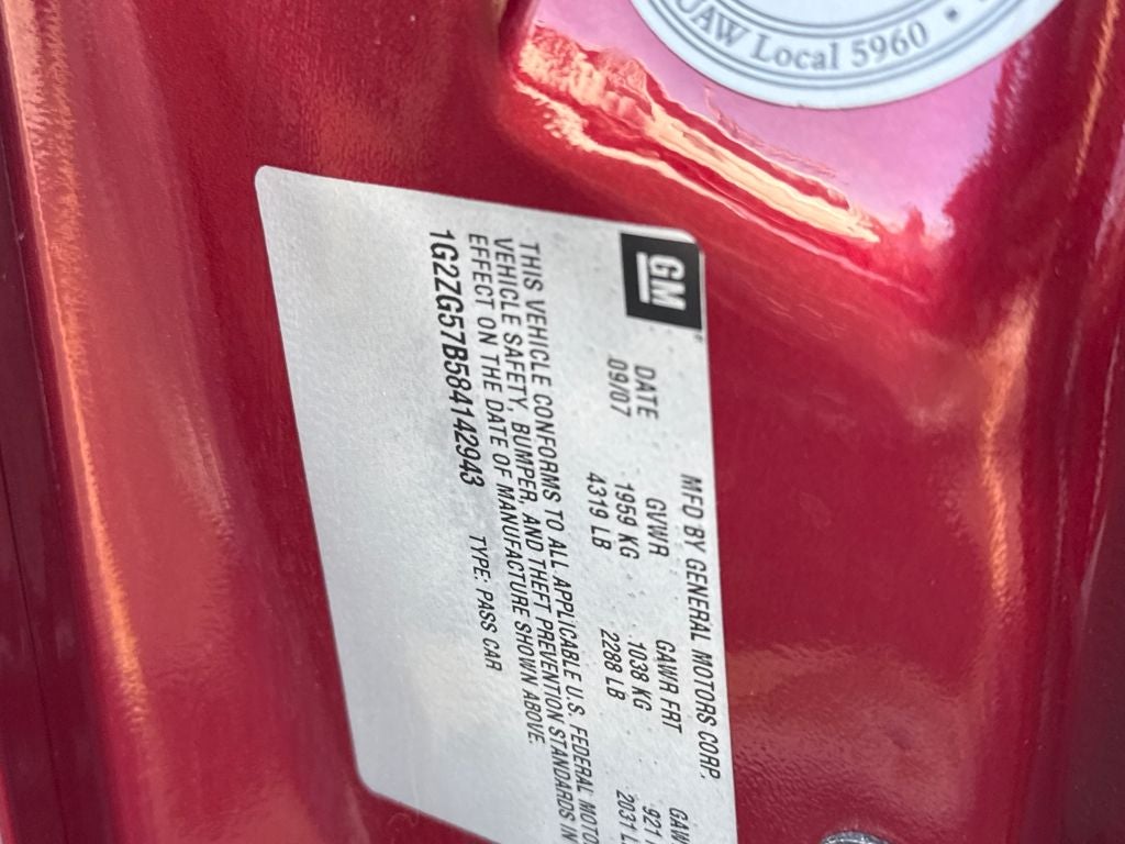 2008 Pontiac G6 Base