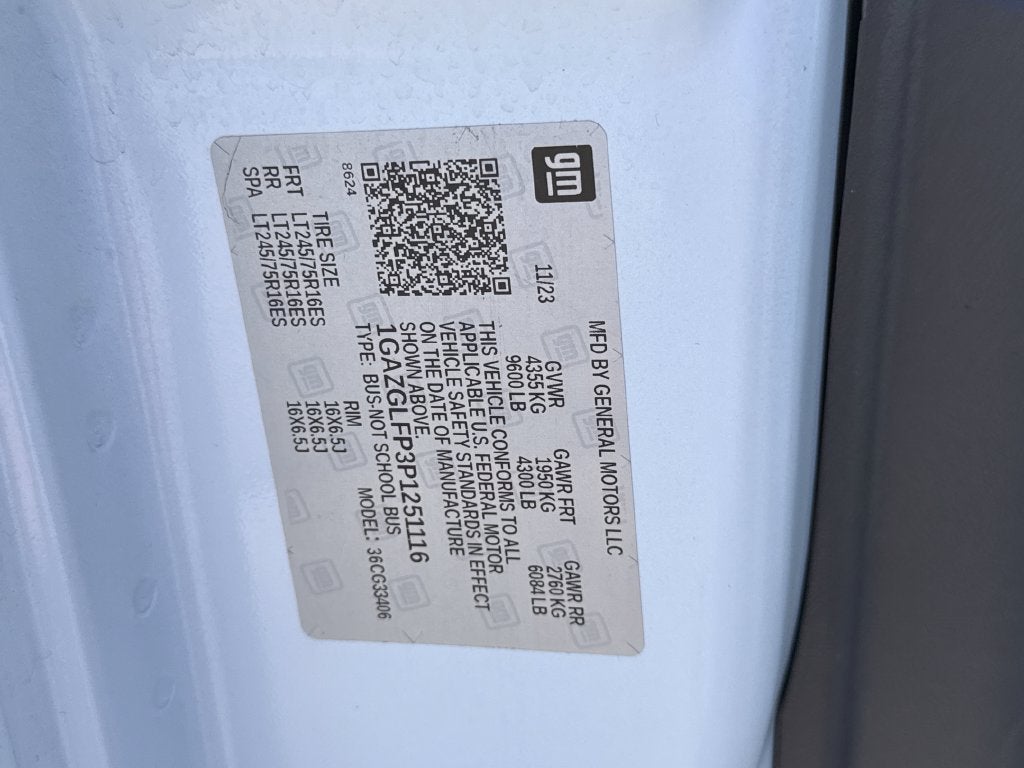2023 Chevrolet Express 3500 LS PASSENGER VAN FORD BLUE CERTIFIED