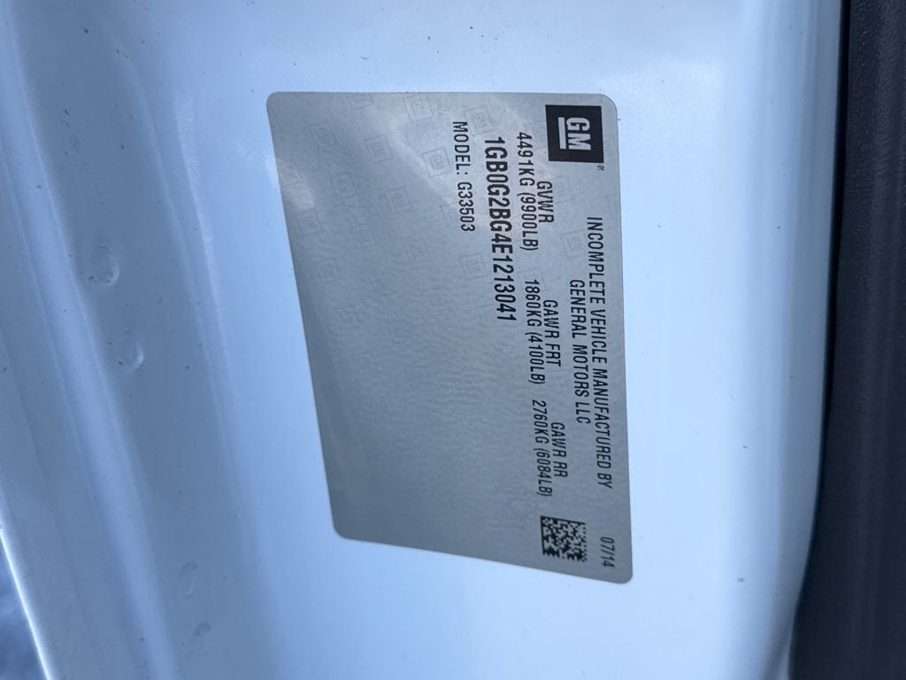 2014 Chevrolet Express 3500 Work Van Cutaway