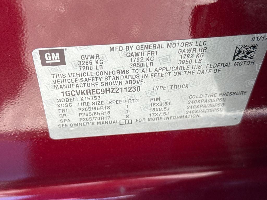 2017 Chevrolet Silverado 1500 LT LT2
