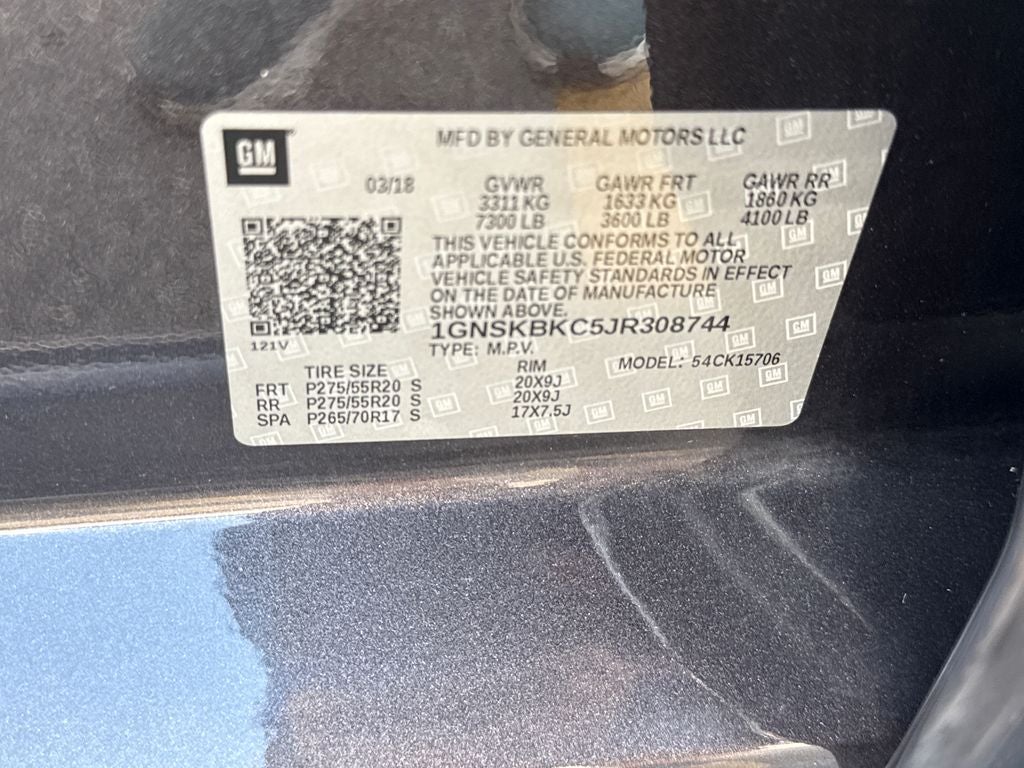 2018 Chevrolet Tahoe LT LT1