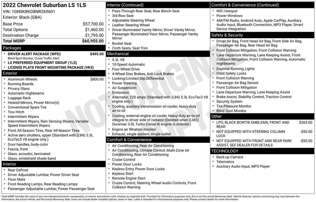 2022 Chevrolet Suburban LS Blue Certified 4WD Near Milwaukee WI