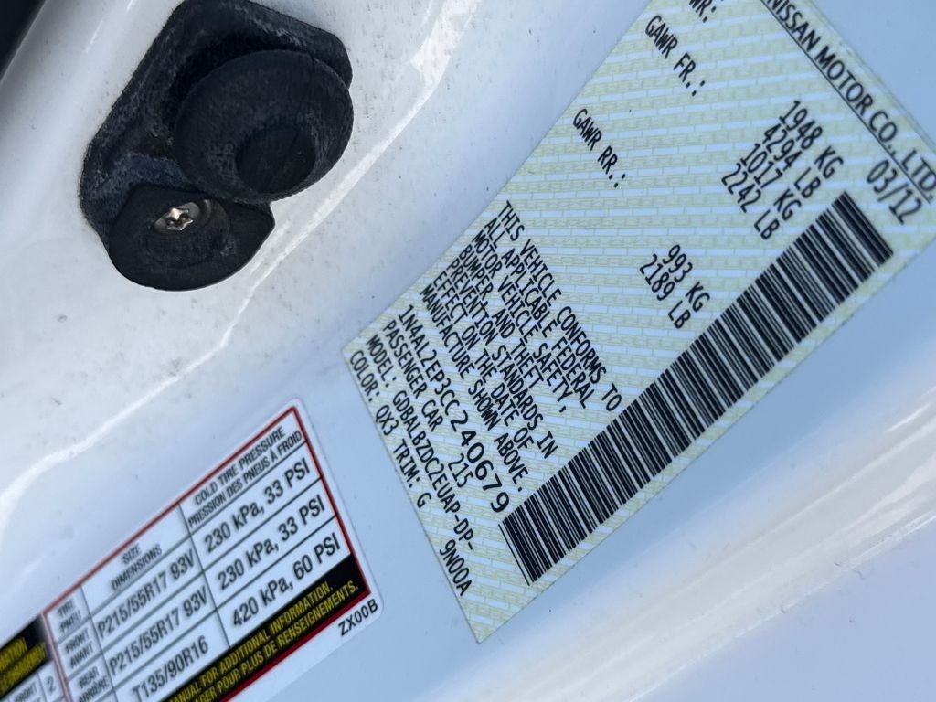 2012 Nissan Altima 2.5 S