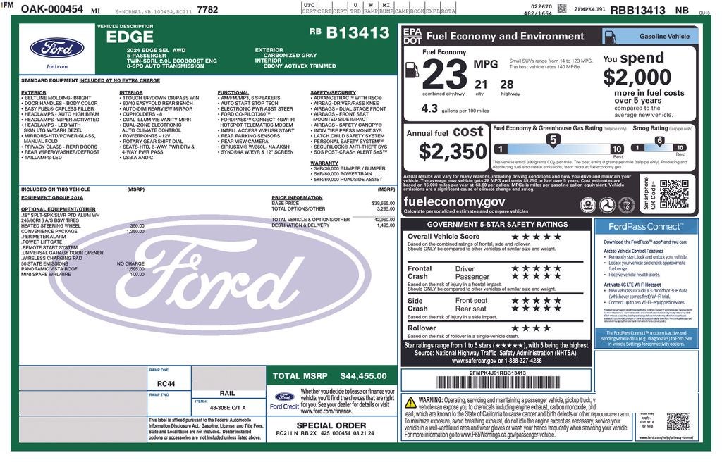 2024 Ford Edge SEL Certified AWD Near Milwaukee WI