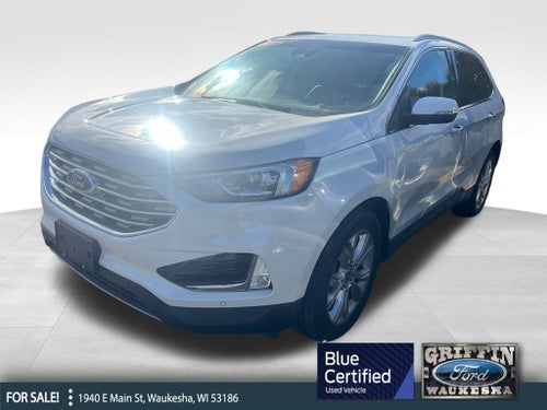 2020 Ford Edge Titanium Blue Certified AWD Near Milwaukee WI