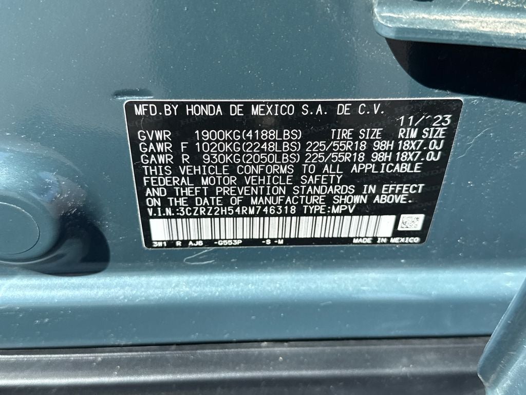 2024 Honda HR-V Sport Blue Certified AWD Near Milwaukee WI