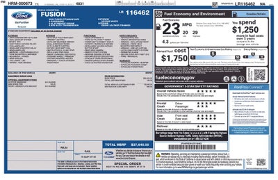2020 Ford Fusion Titanium FORD BLUE CERTIFIED