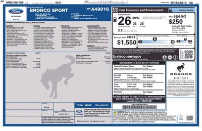 2021 Ford Bronco Sport Big Bend FORD BLUE CERTIFIED