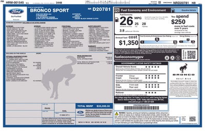2022 Ford Bronco Sport Big Bend FORD GOLD CERTIFIED