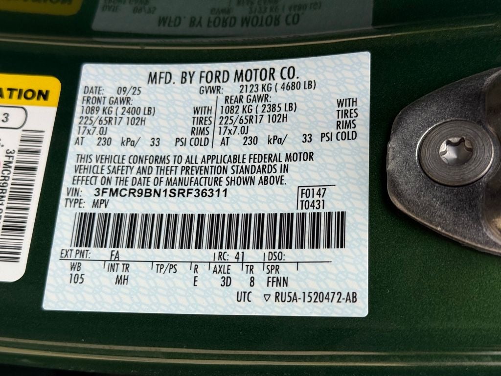 2025 Ford Bronco Sport Big Bend