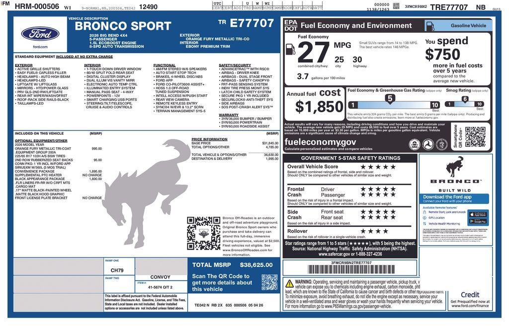 2026 Ford Bronco Sport Big Bend