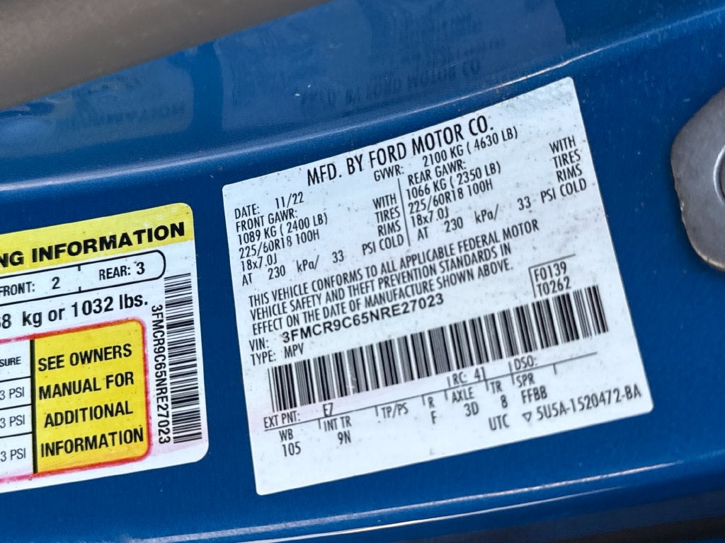 2022 Ford Bronco Sport Outer Banks FORD BLUE CERTIFIED