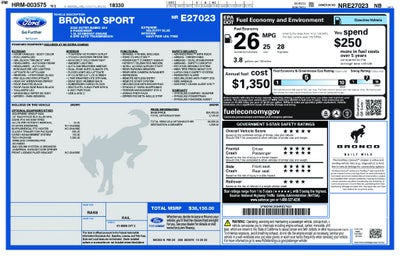 2022 Ford Bronco Sport Outer Banks FORD BLUE CERTIFIED