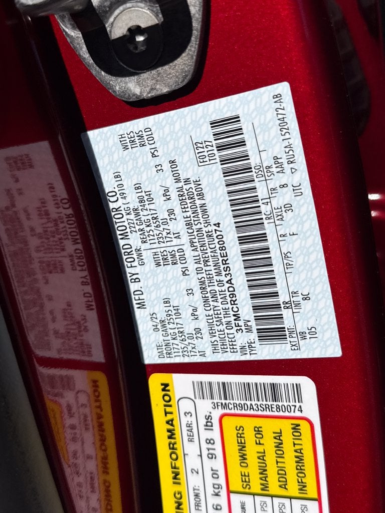 2025 Ford Bronco Sport Badlands FORD GOLD CERTIFIED