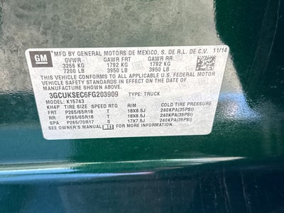 2015 Chevrolet Silverado 1500 LTZ 2LZ