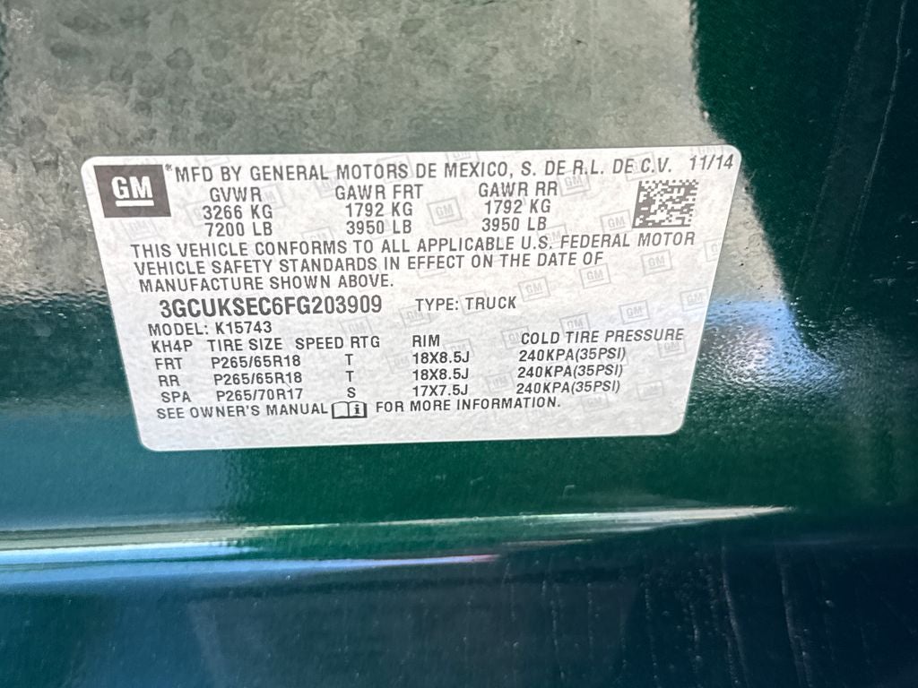 2015 Chevrolet Silverado 1500 LTZ 2LZ