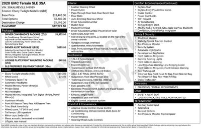 2020 GMC Terrain SLE Blue Certified Near Milwaukee WI