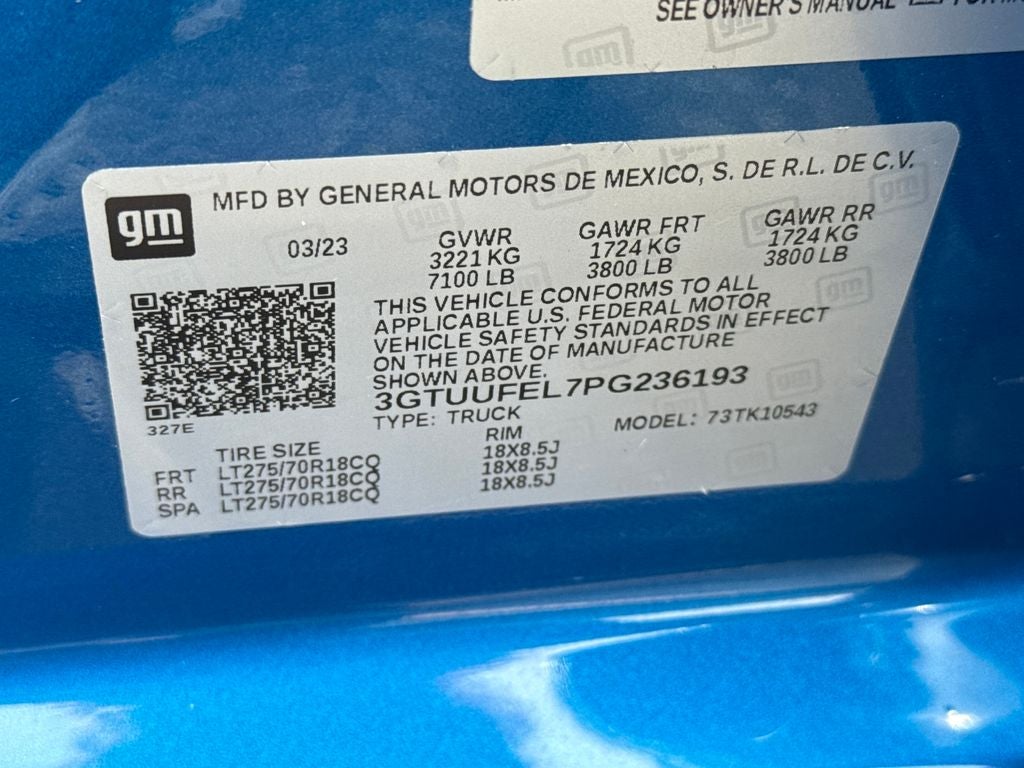 2023 GMC Sierra 1500 AT4X Blue Certified 4WD Near Milwaukee WI