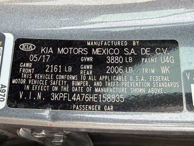 2017 Kia Forte S