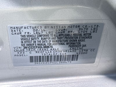 2016 Nissan Versa Note SV Near Milwaukee WI