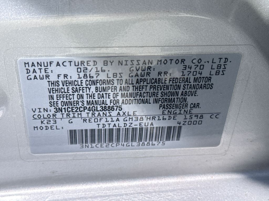 2016 Nissan Versa Note SV Near Milwaukee WI