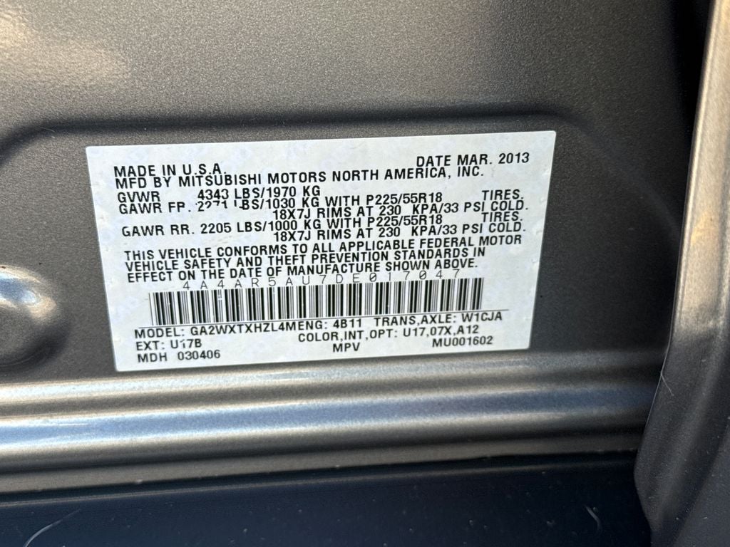 2013 Mitsubishi Outlander Sport LE 4WD Near Milwaukee WI
