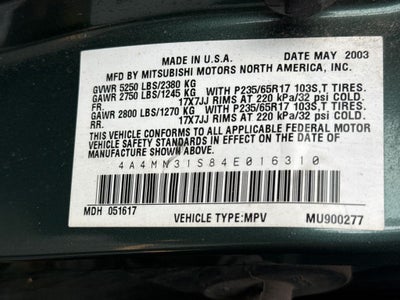 2004 Mitsubishi Endeavor XLS