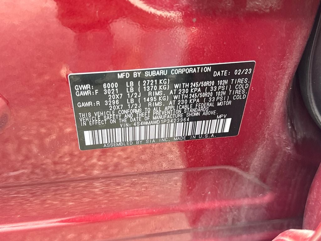 2023 Subaru Ascent Touring Blue Certified AWD Near Milwaukee WI