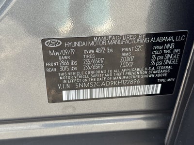 2019 Hyundai Santa Fe SE FORD BLUE CERTIFIED