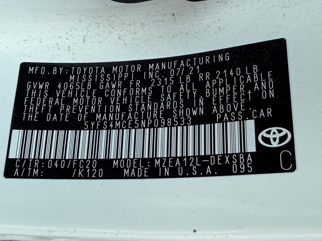 2022 Toyota Corolla SE Blue Certified Near Milwaukee WI
