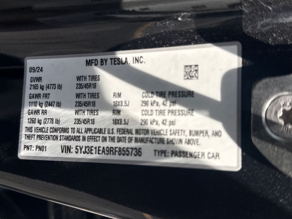 2024 Tesla Model 3 Long Range