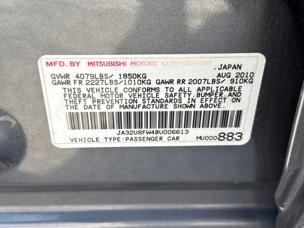 2011 Mitsubishi Lancer GTS Near Milwaukee WI