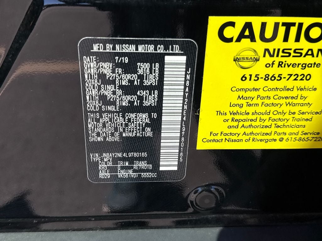 2020 Nissan Armada Platinum Blue Certified 4WD Near Milwaukee WI