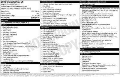2025 Chevrolet Trax LT FORD BLUE CERTIFIED