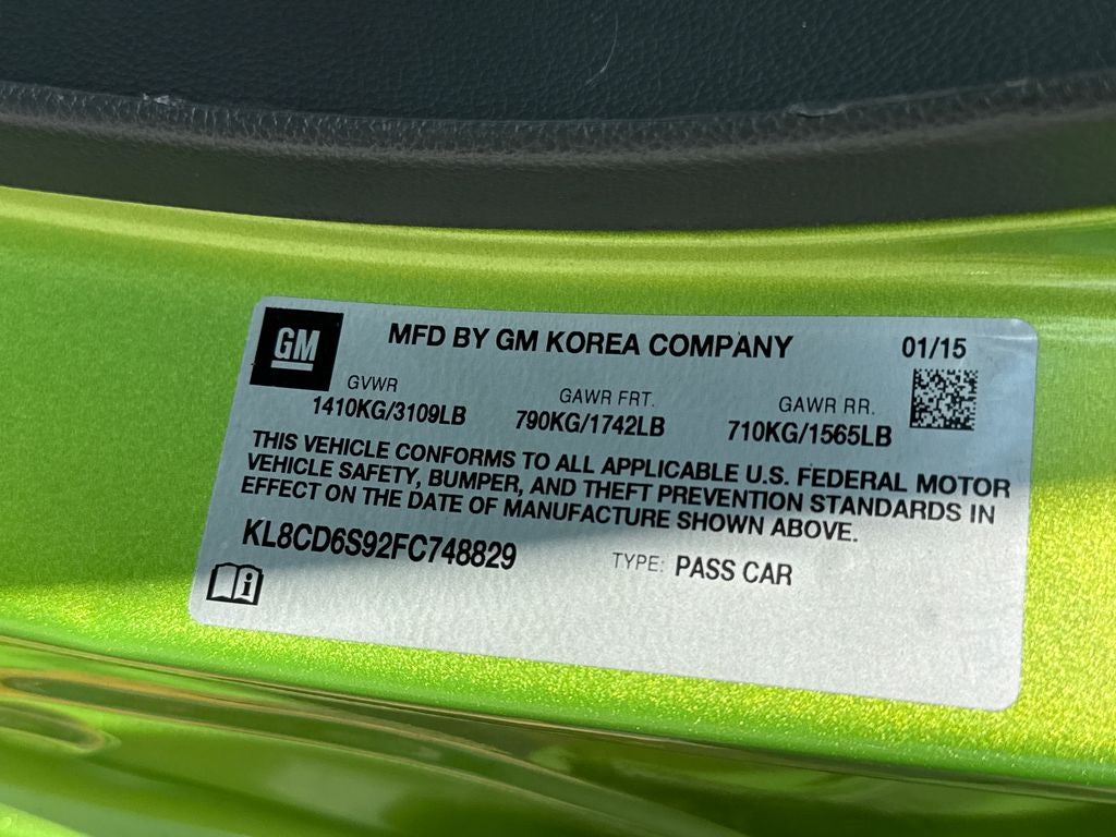 2015 Chevrolet Spark 1LT