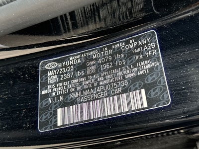 2023 Hyundai Elantra Hybrid Blue
