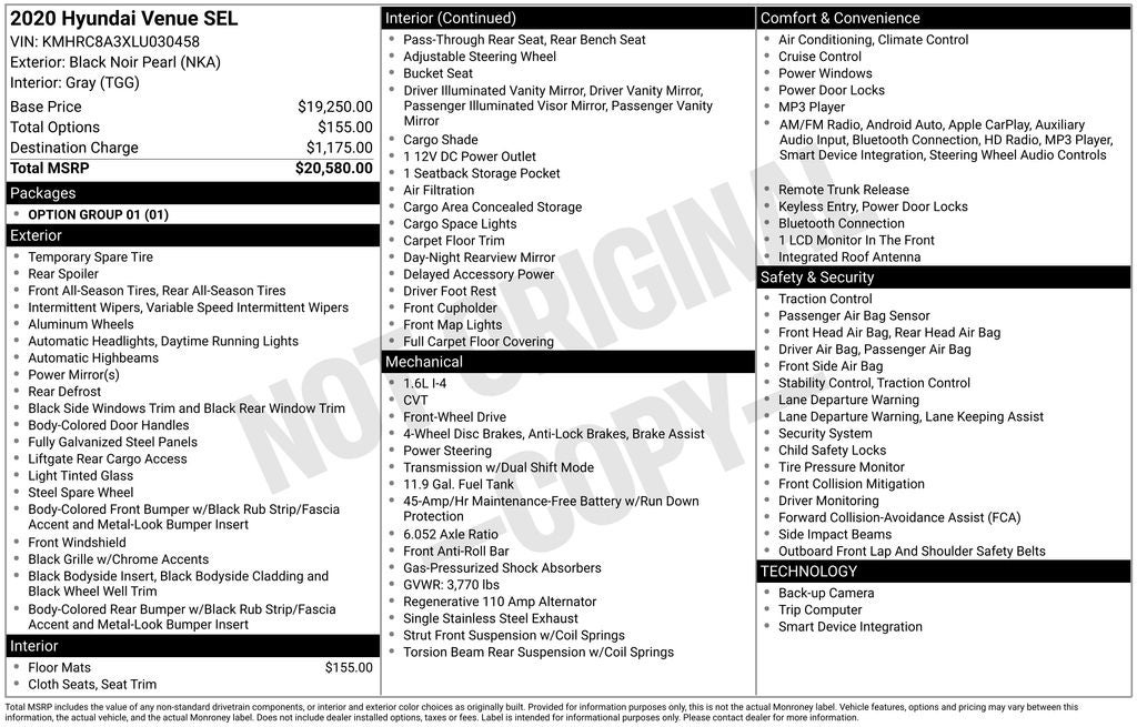 2020 Hyundai Venue SEL Blue Certified Near Milwaukee WI