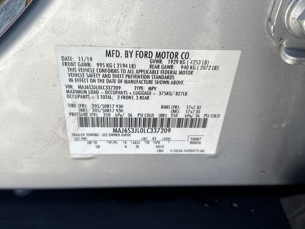 2020 Ford EcoSport SES Blue Certified 4WD Near Milwaukee WI