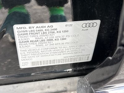 2022 Audi Q5 Sportback 45 S line Prestige quattro